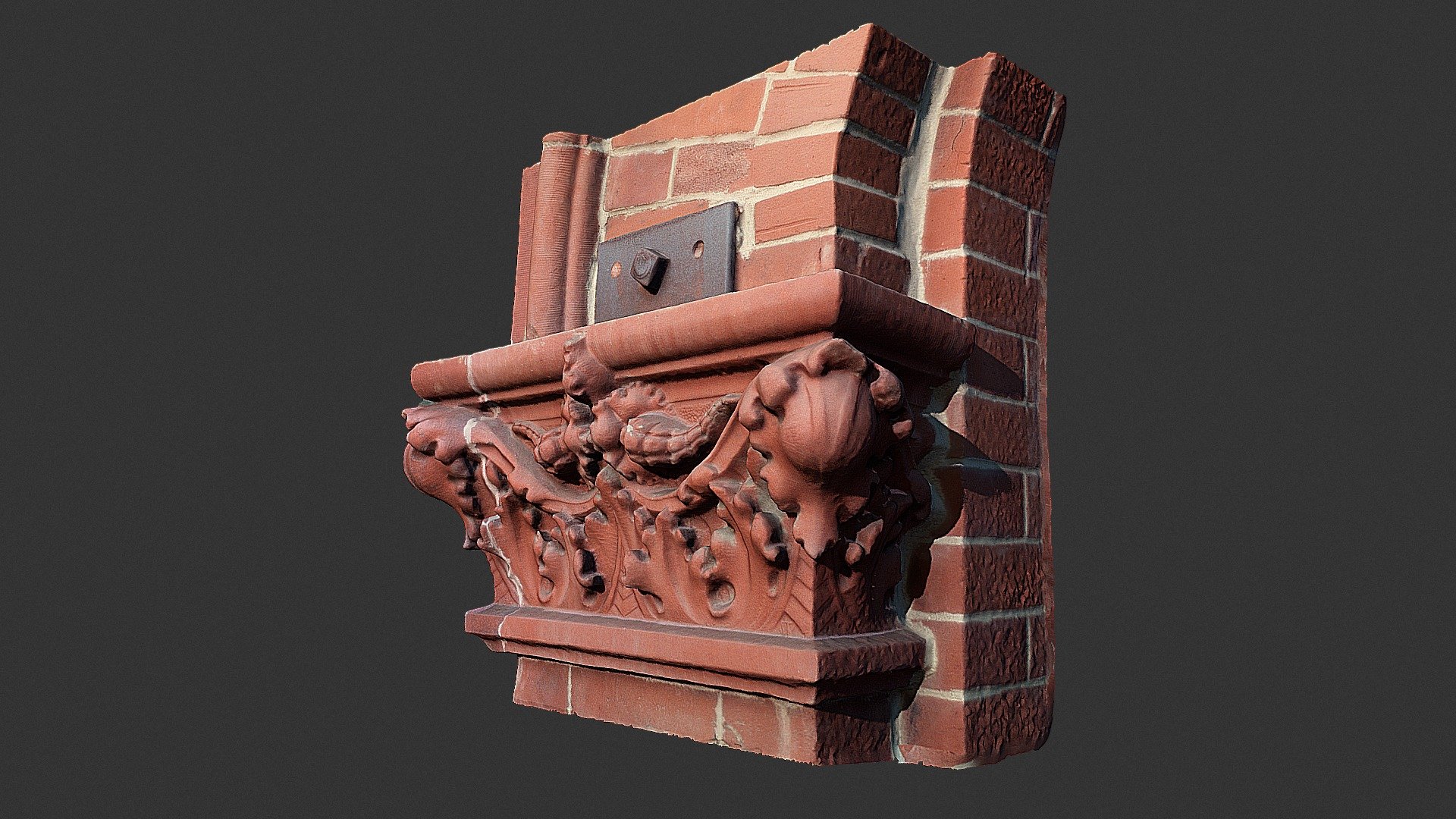 19th century terracotta capital