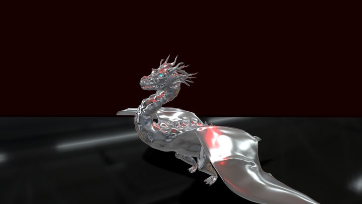 Metallic Dragon 3D Model