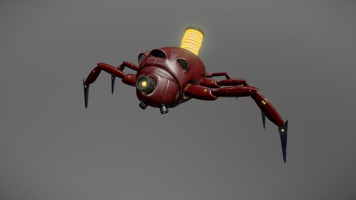 Scifi Bug Robot 3D Model