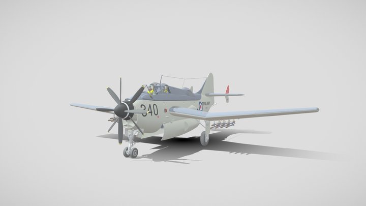 Fairey Gannet AS1 3D Model
