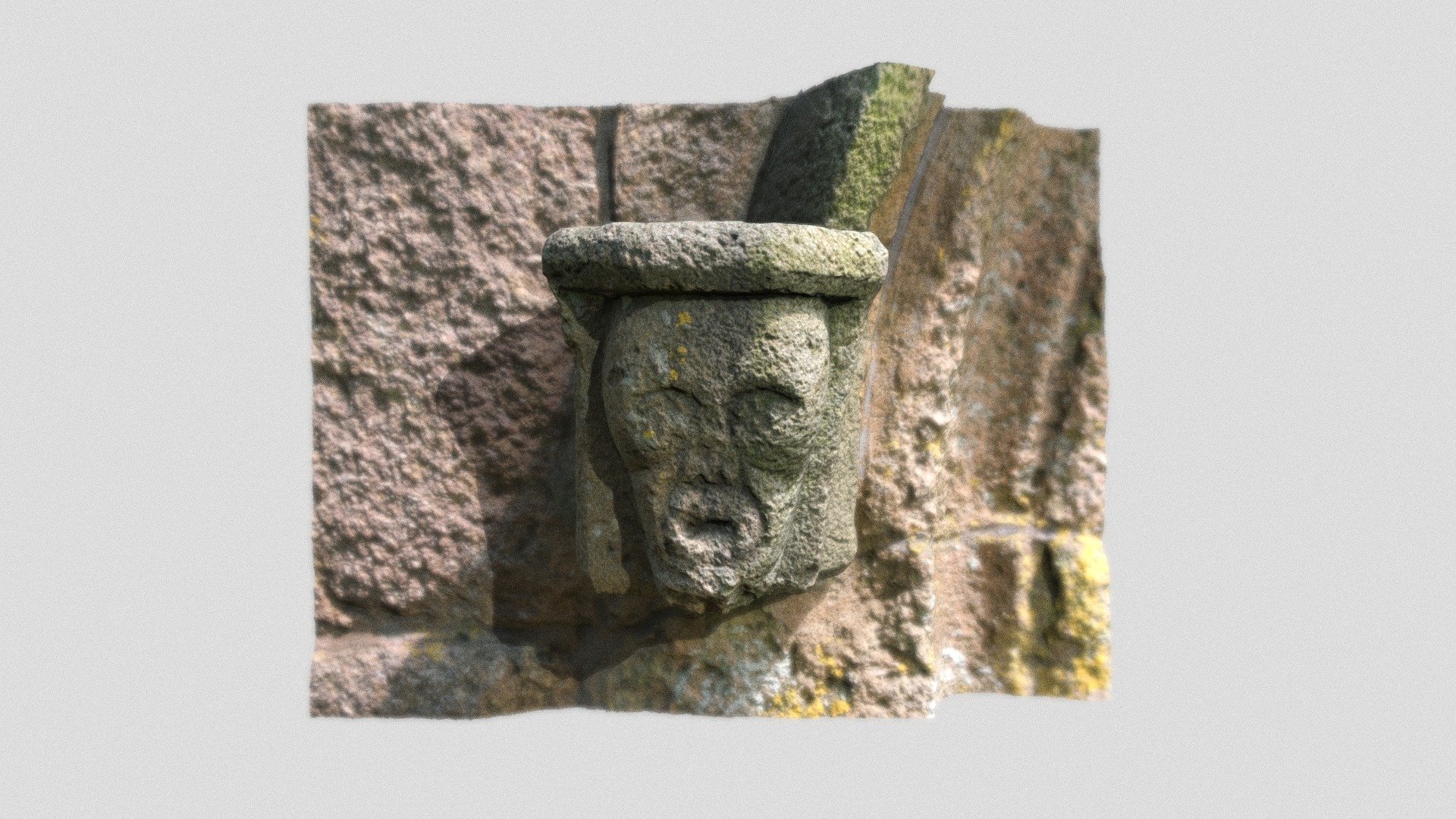 Medieval head, St Breward Church, Cornwall