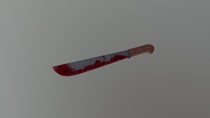 Blooded knife 3D Model