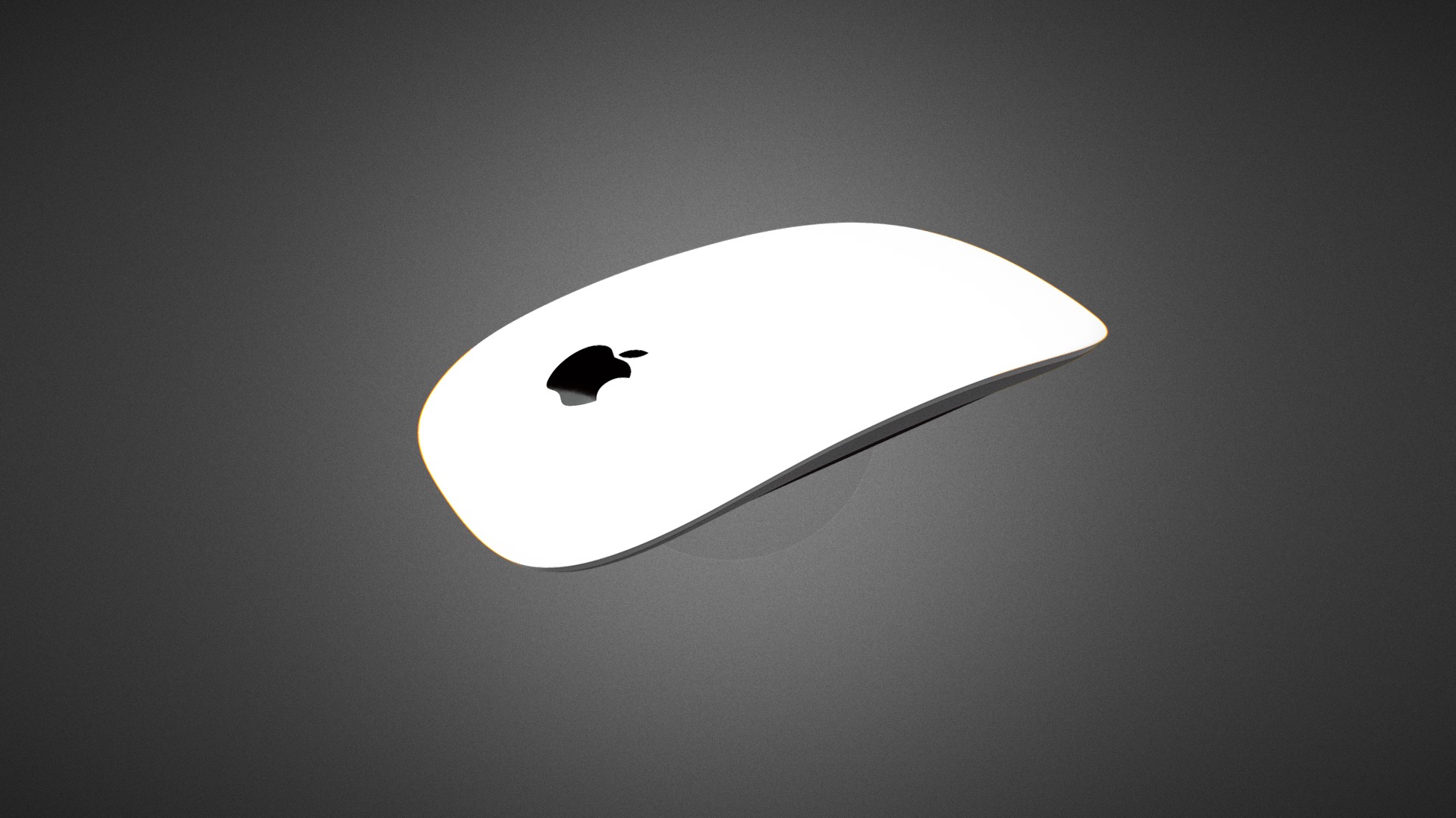 3D model Apple Magic Mouse for Element 3D - This is a 3D model of the Apple Magic Mouse for Element 3D. The 3D model is about a white square with a black circle.
