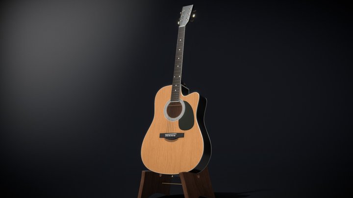 Acoustic Guitar – Modello 3D gratuito STL