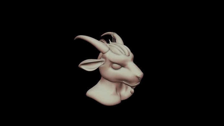 Goat Head 3D Model