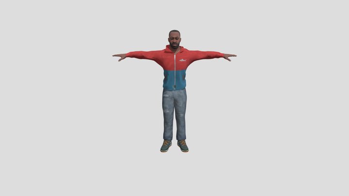 Indian bike driving 3D character 3D model 3D Model