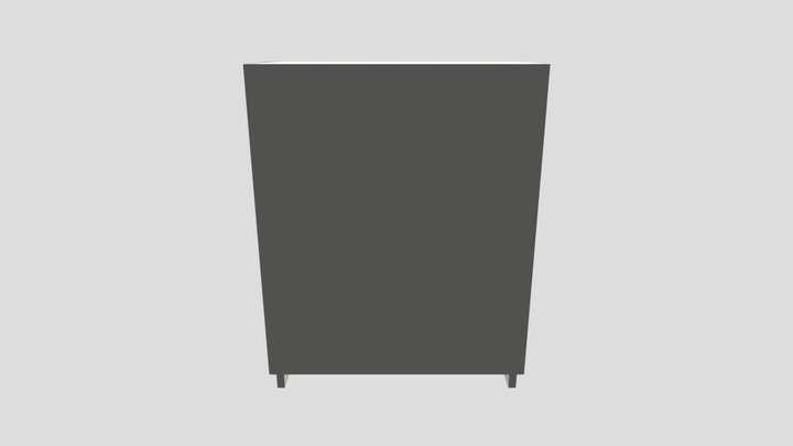 Filled Beverage Fridge Maya Model 3D Model