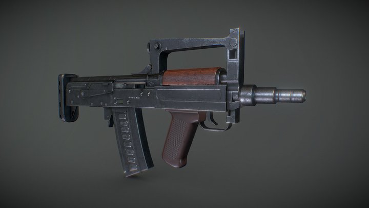 OTs-14 "Groza" 3D Model
