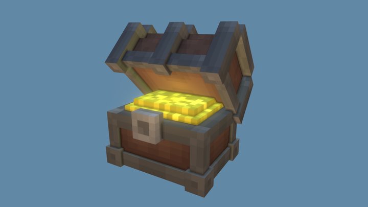 3D Minecraft Chest - TurboSquid 1934273