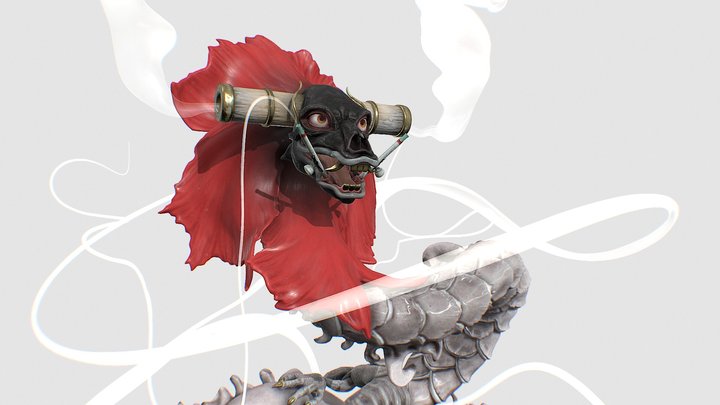 Opium Dragon 3D Model