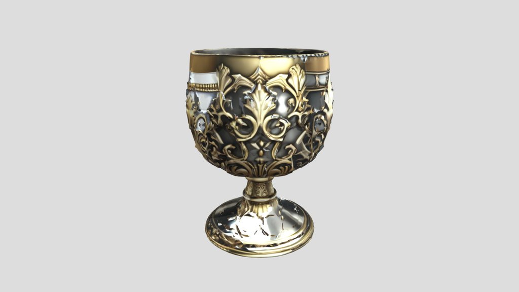 Goblet Chalice — 3D Model | Game Ready | PBR Tex