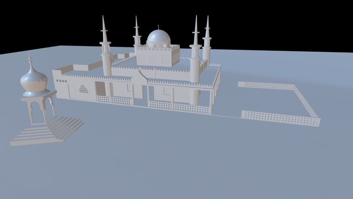 Mambrui Riadhaa Mosque 3D Model