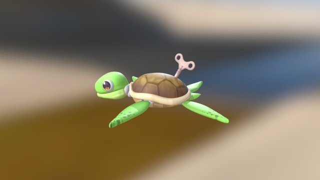 Turtle TinkerToy 3D Model