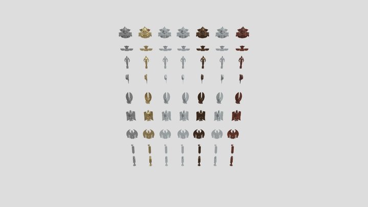 Mega Architectural Ornaments & Emblems Bundle 3D Model