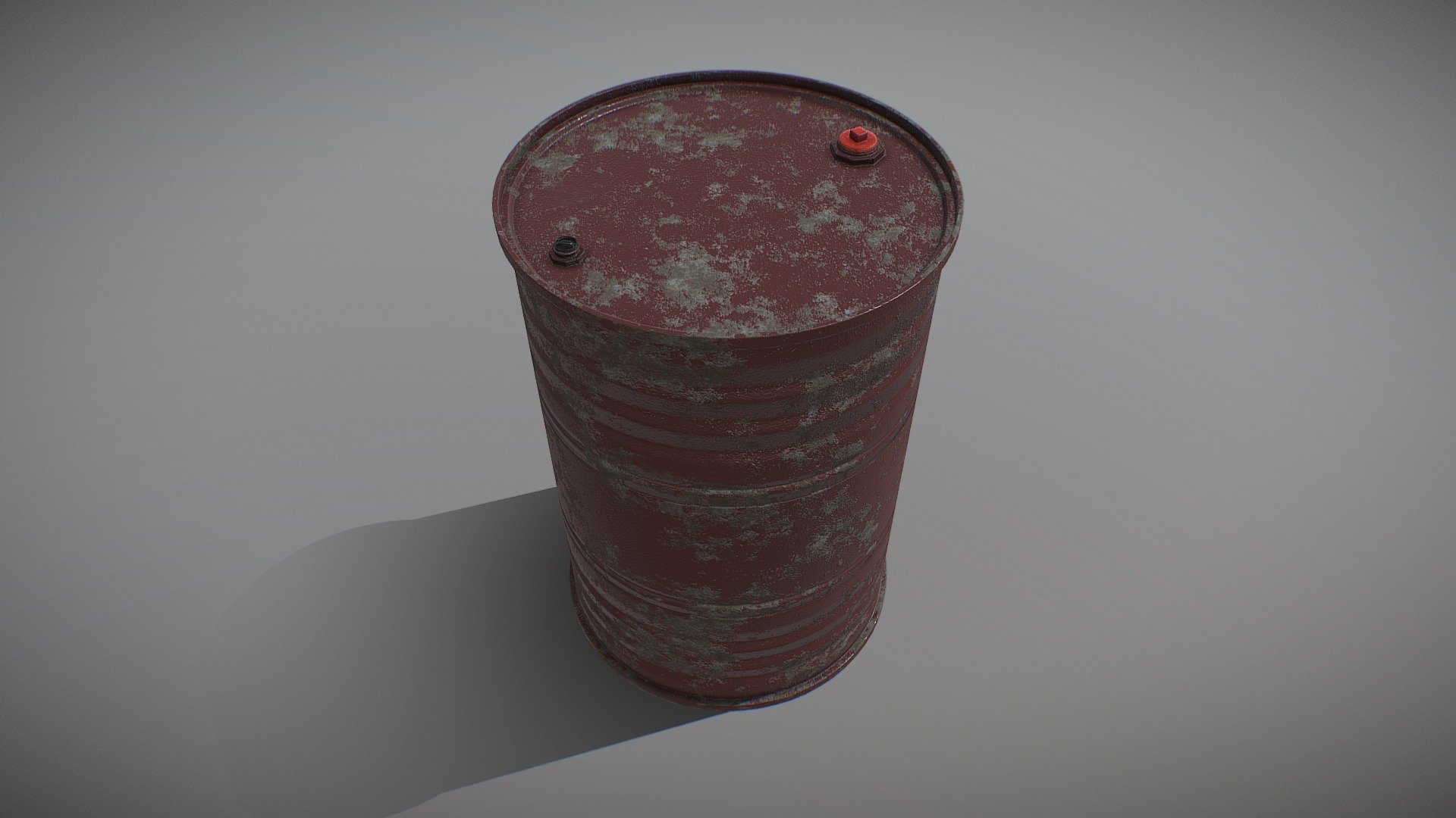 Low Poly Barrel 8