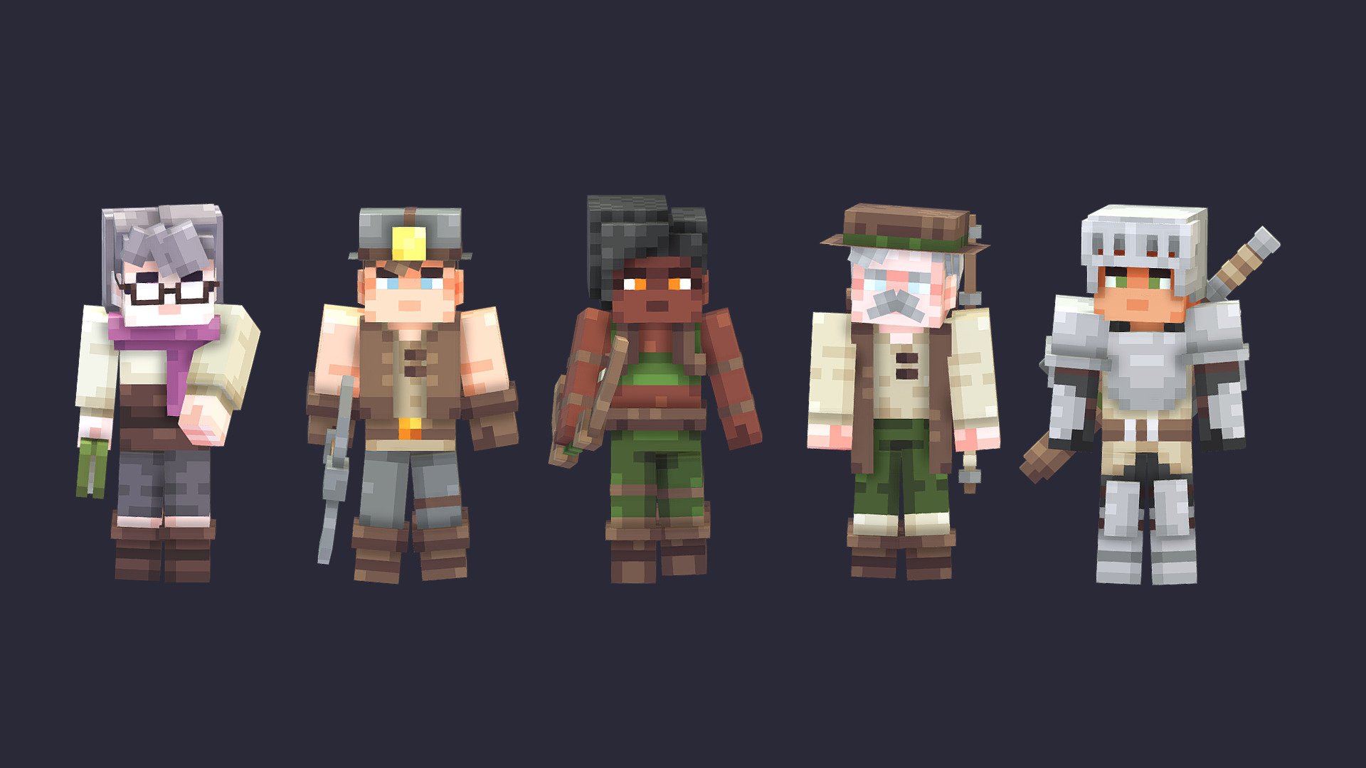 Minecraft Vanilla+ NPC Pack Vol. 2 - 3D model by Workshop Six ...
