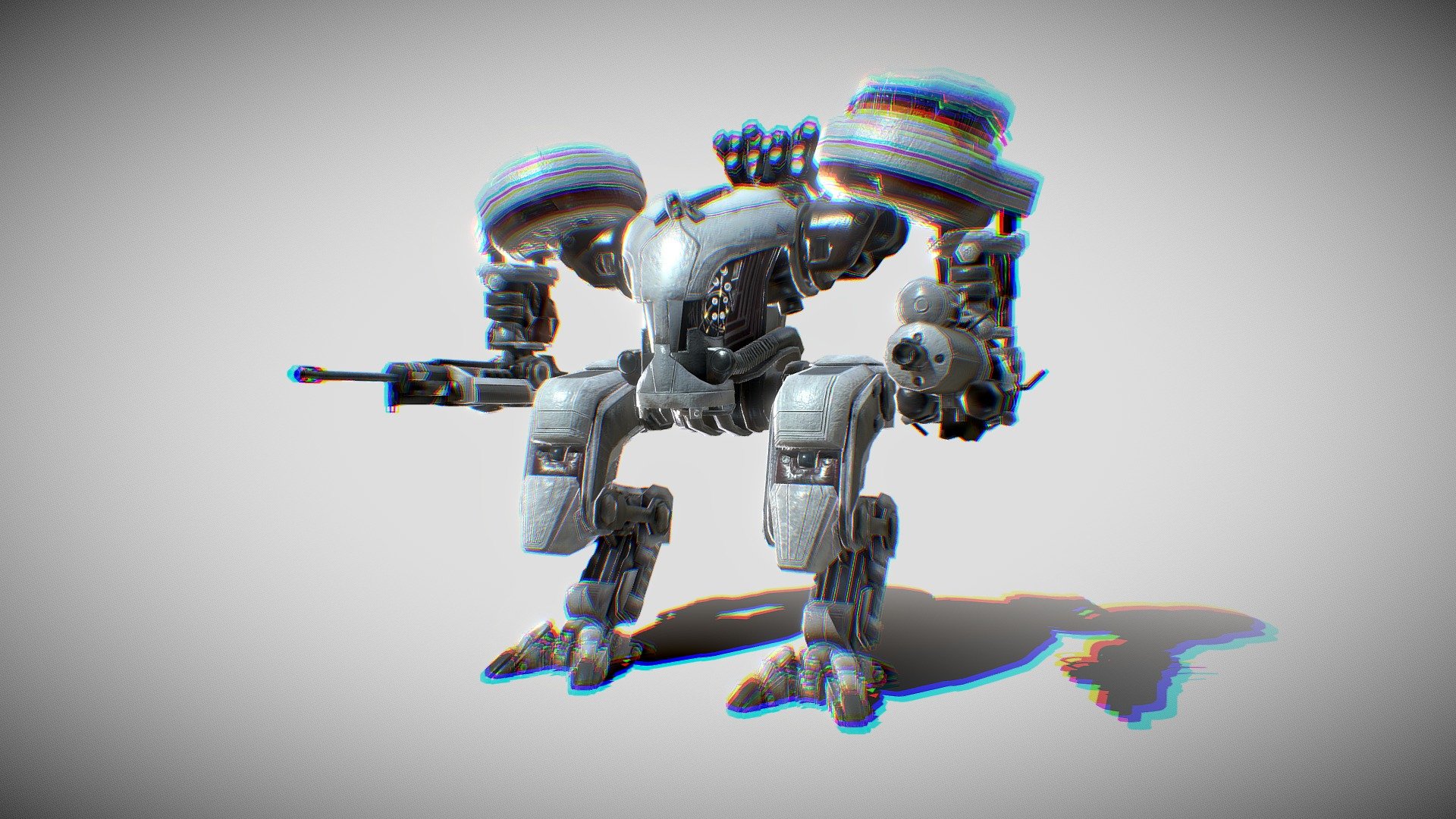 Robot combat robot mecha armor - Buy Royalty Free 3D model by