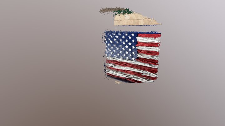 Mount Washington Mountain Road Historical Flag 3D Model