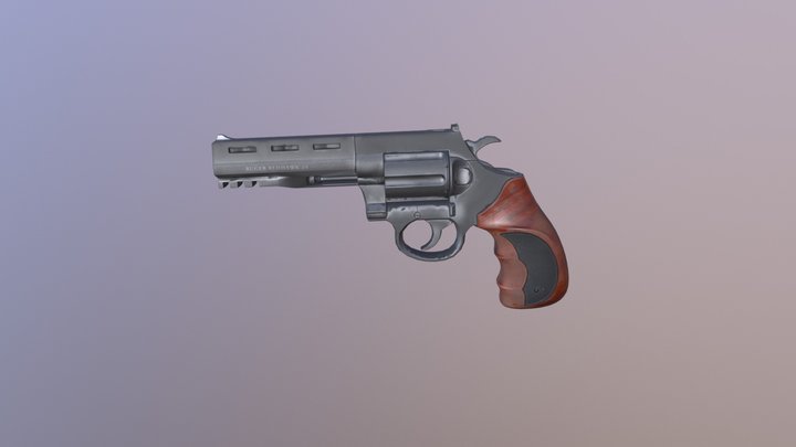 44. Magnum Ruger 3D Model