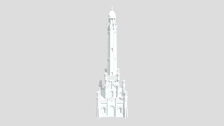 Chicago Water Tower 3D Model