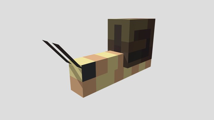 Minecraft Snail 3D Model