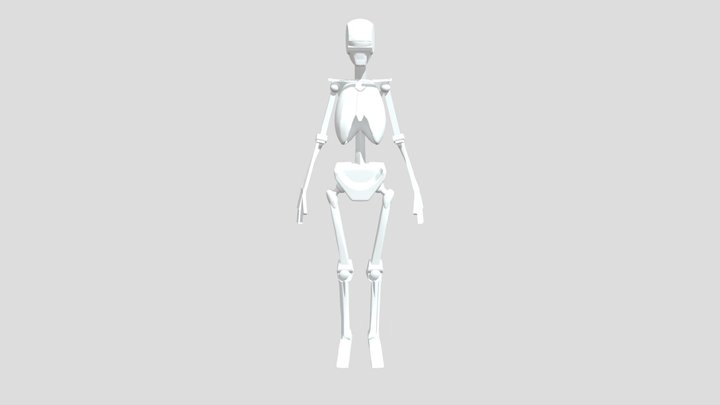 自制模型参考女 3D Model
