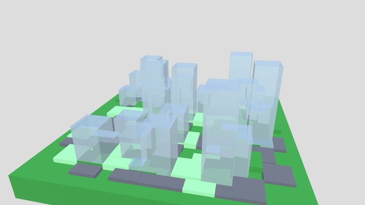 Parametric City 3D Model