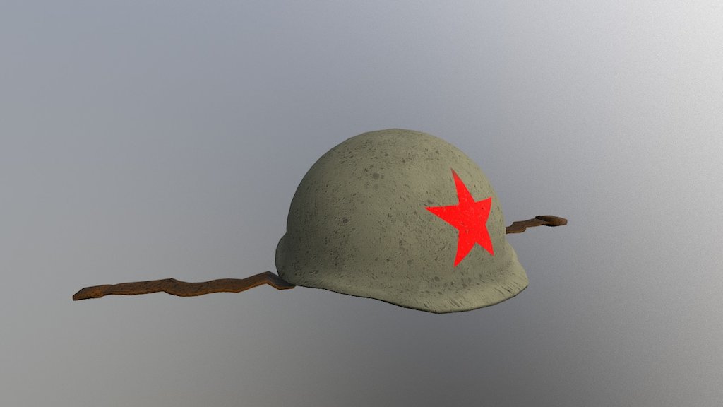 Russian Soviet Helmet — Sketchfab embed 3D viewer