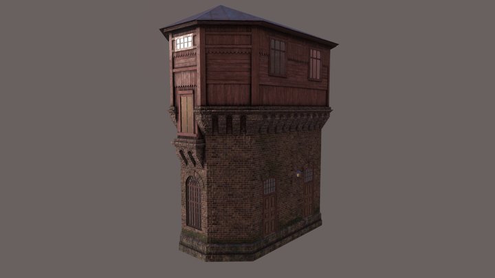 Old Water tower 3D Model