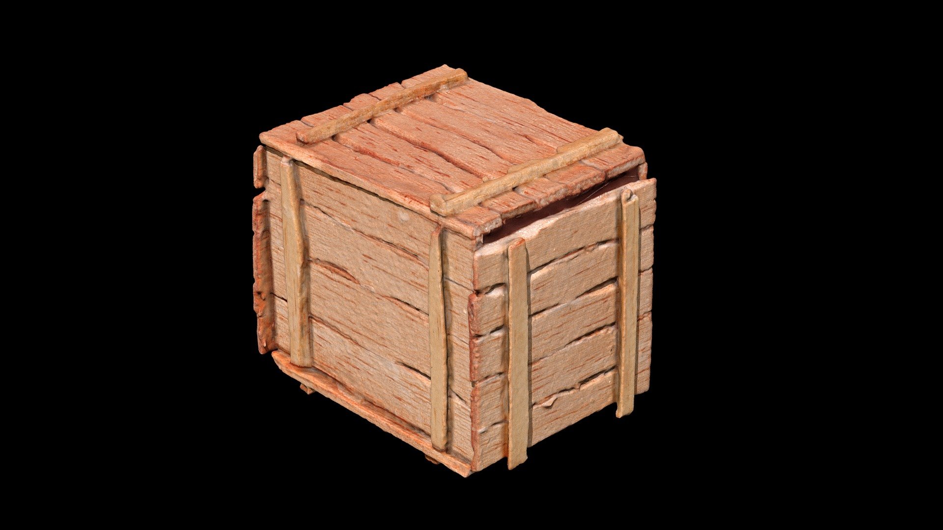 Wooden Box - Download Free 3D model by Bogdan Georgescu (@bondaru ...