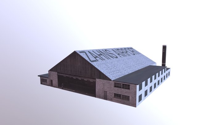 Air National Guard Hangar 3D Model