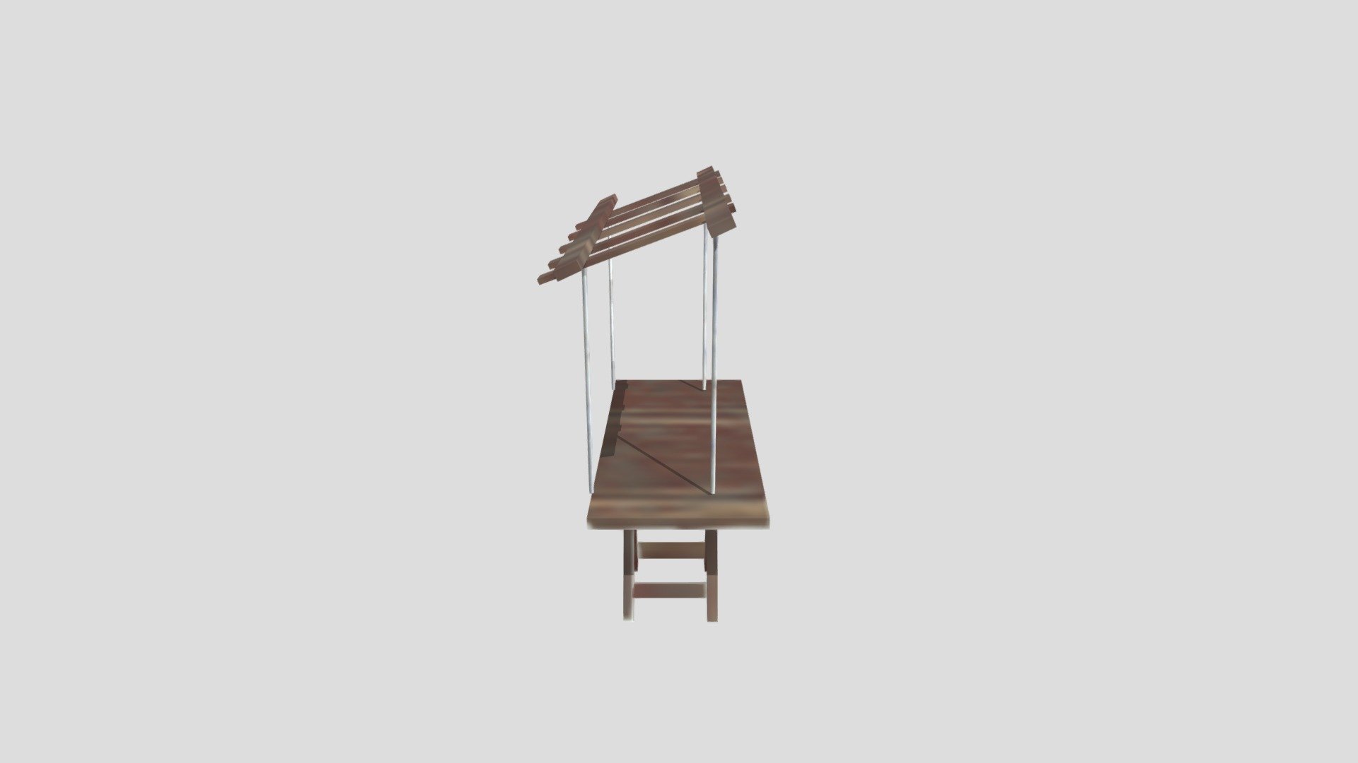 low poly marketstall — Sketchfab embed 3D viewer