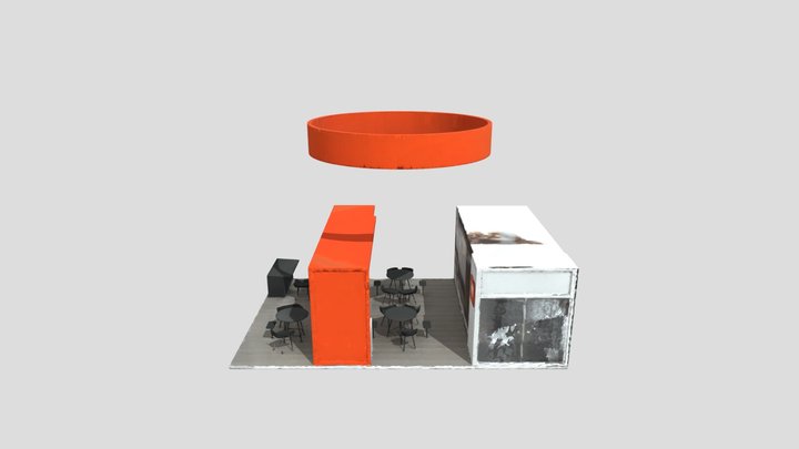 Bobcat Trade Show Booth 3D Model