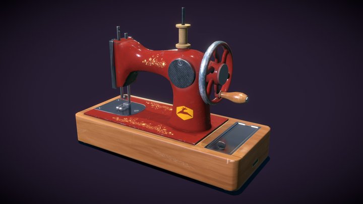 Children's Sewing Machine 3D Model