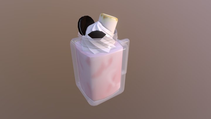 Ice Cream in a Jar 3D Model