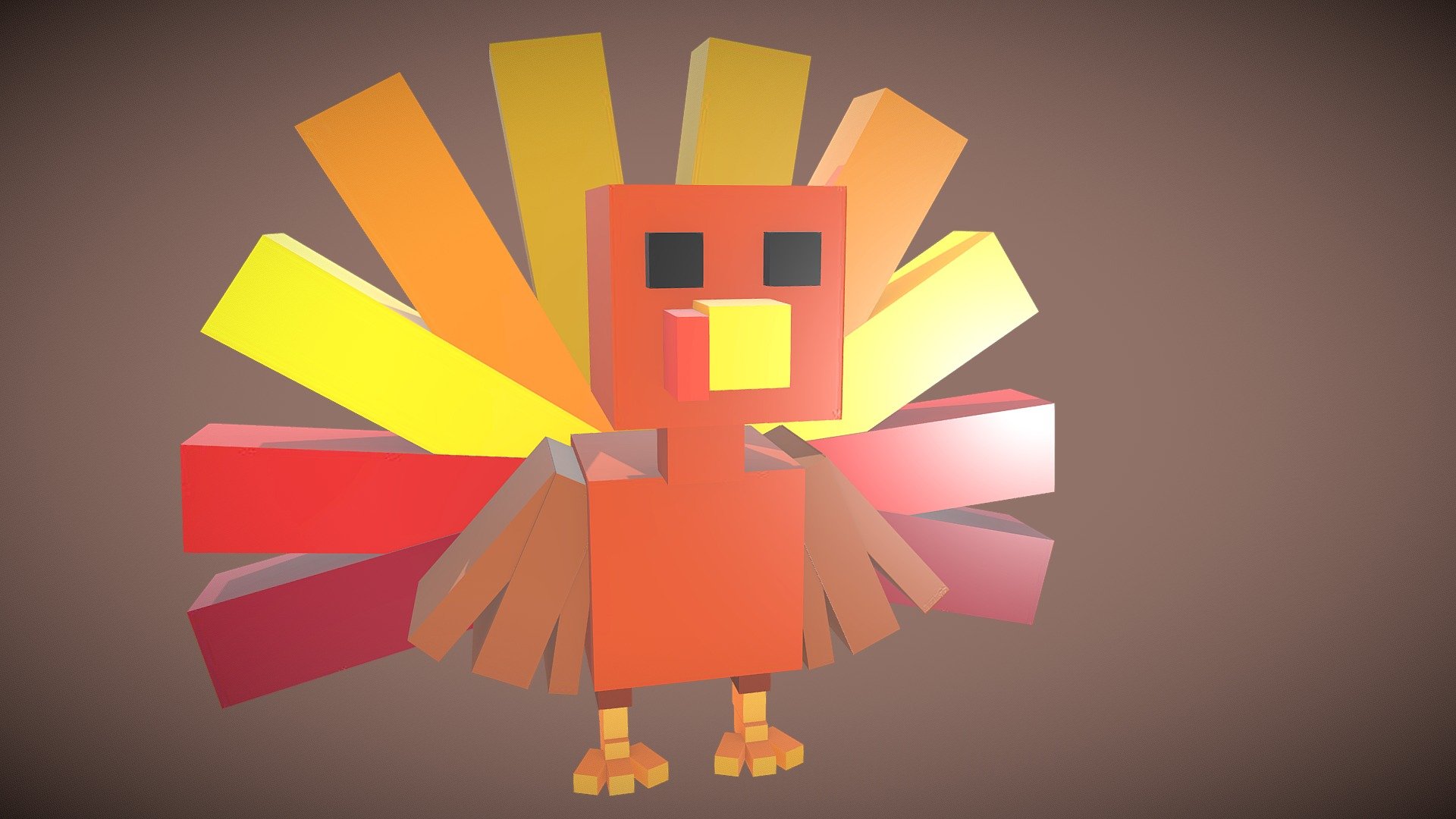 Cube Turkey (Voxel) Download Free 3D model by BojackArt [4039d7a