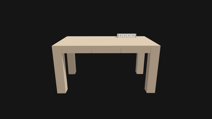 Mesa de despacho modelo Fetzer 3D Model