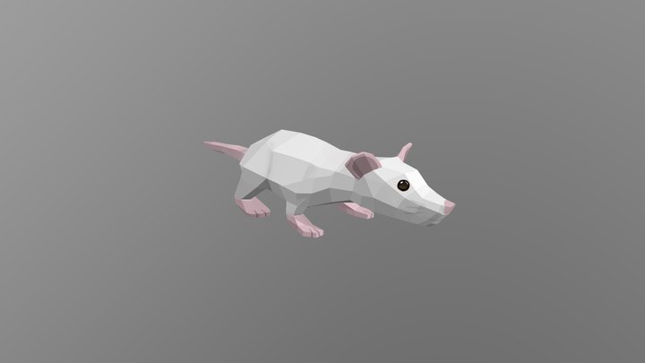 Mouse low poly model 3D Model
