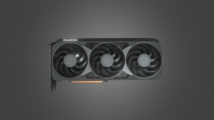 AMD Radeon RX 9070 XT 3D Model 3D Model