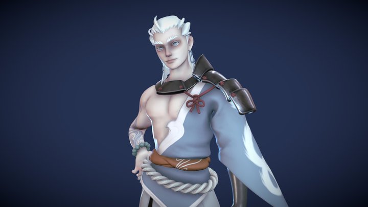 WIP Male Sculpt 3D Model