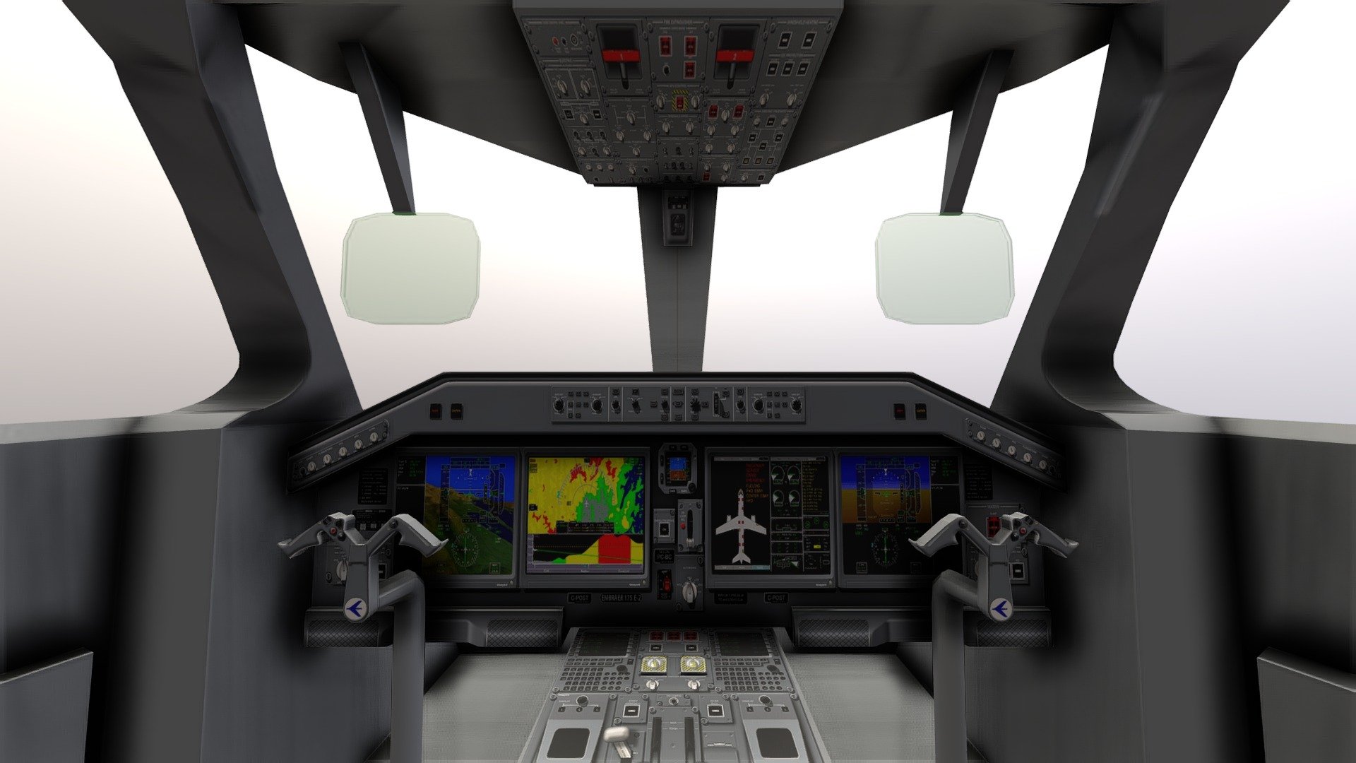 Conform Schrijft een rapport onderwijs Cockpit Embraer 175 E-2 - Buy Royalty Free 3D model by Simaoelis3D  (@Simaoelis-3d) [40409a8]