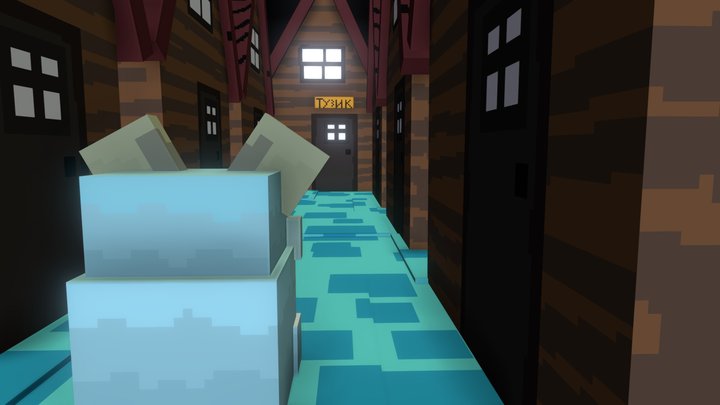 Tuzik small village 3D Model
