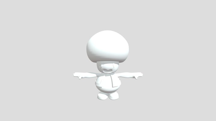 Personaje TOAD De Super Mario - Agustín Gómez 3D Model