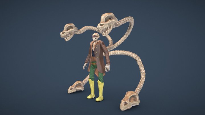 Dr.Octopus (squeleton) 3D Model