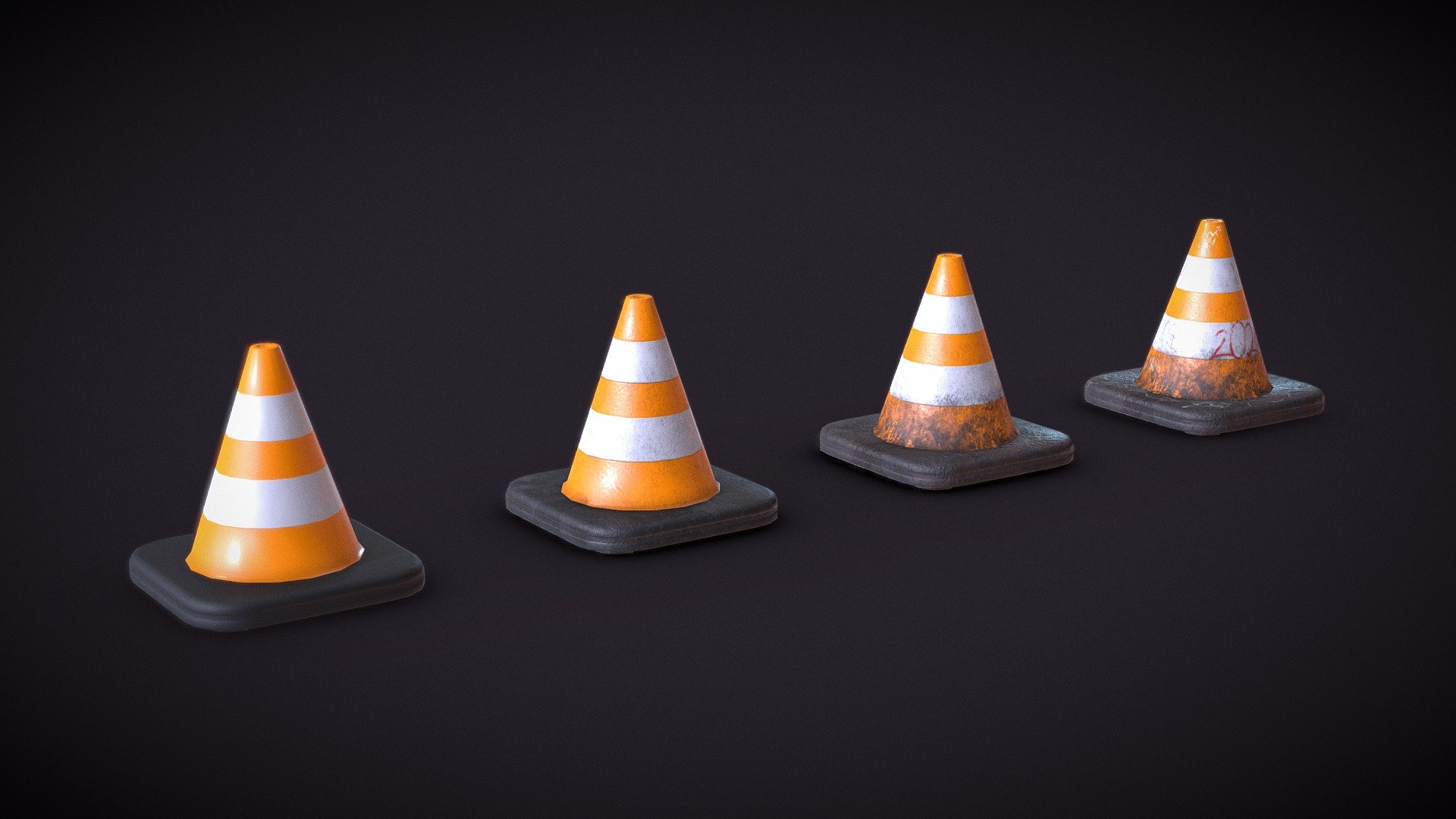 Traffic Cones Set | GAME ASSET | Agustin Honnun