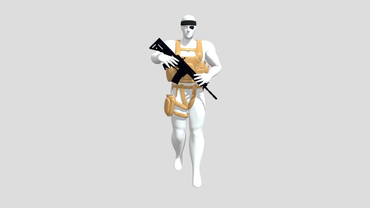 solid snake 3D Model