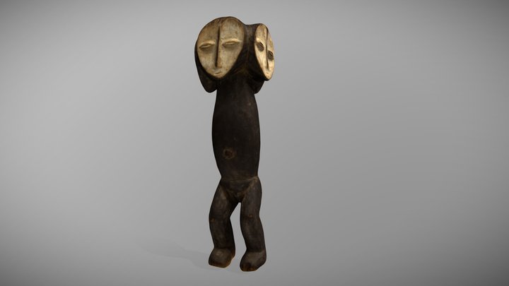 Estatuilla Lega (Sakimatwematwe) 3D Model