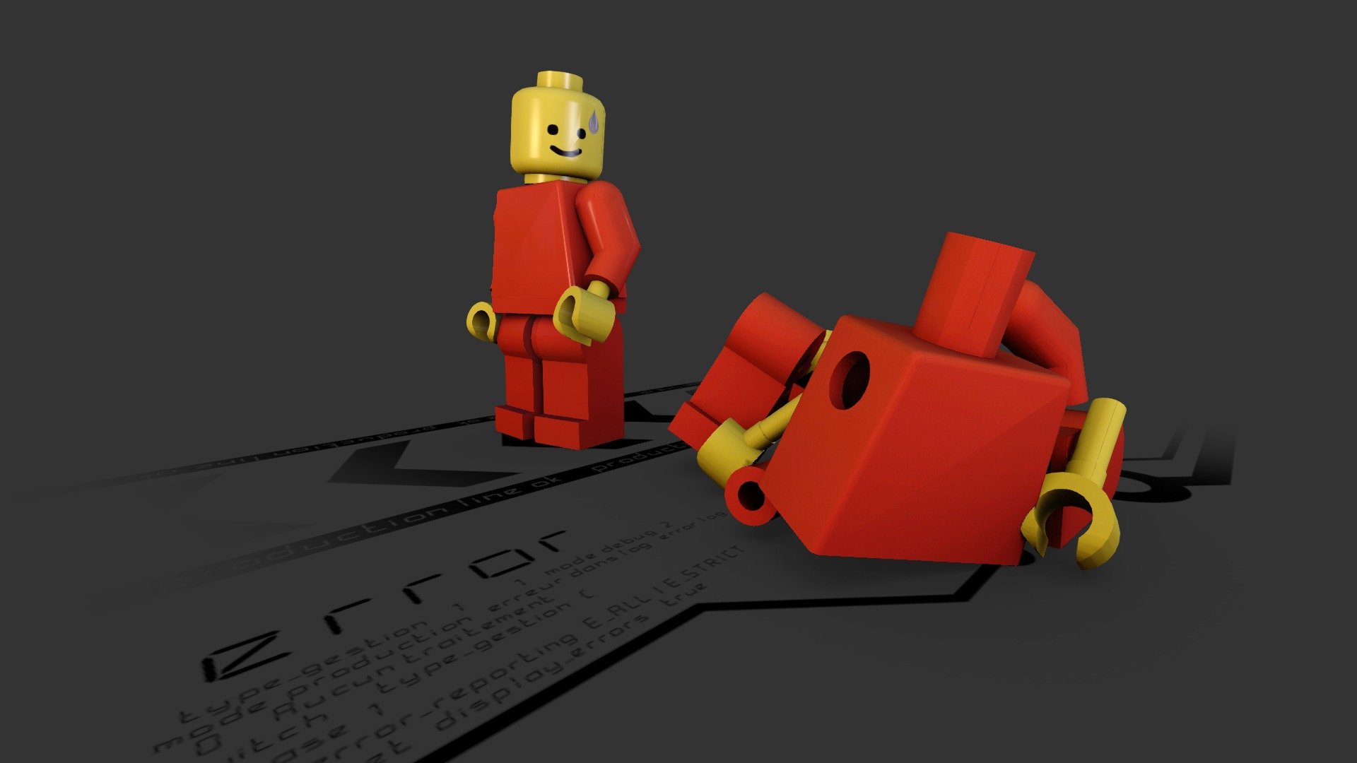 BROKEN LEGO 3D model by maxime BALAZUN (mbzkrea) [40432ad] Sketchfab