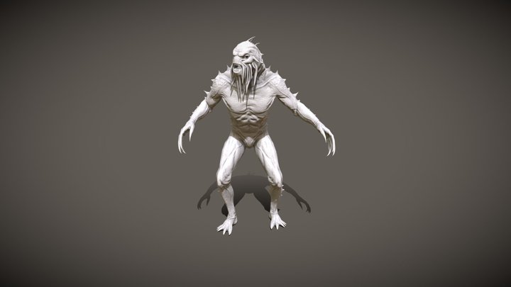 Swamp Monster mutant 3D Model