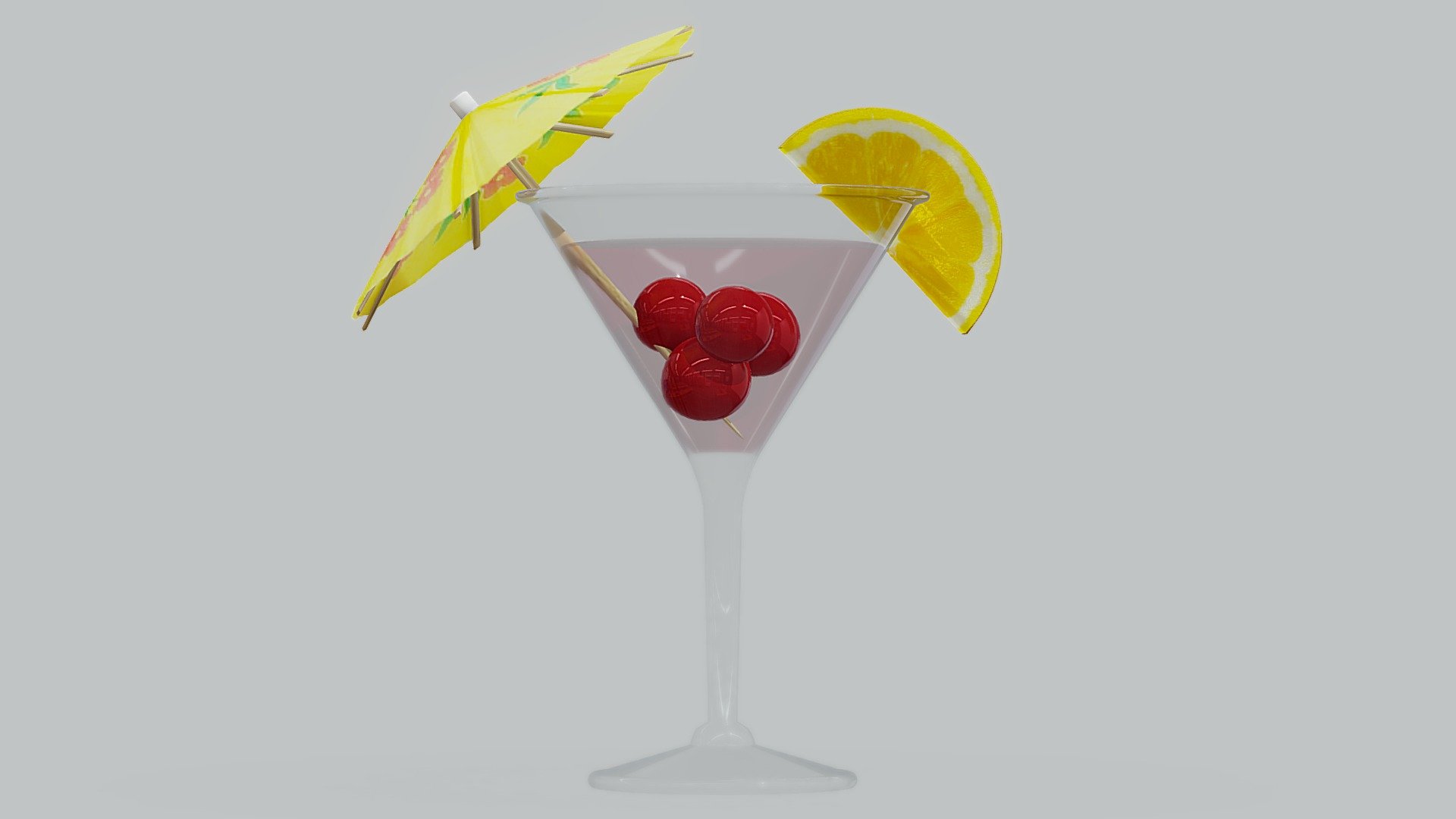 Cocktail With Paper Umbrella Buy Royalty Free 3d Model By 3dee Mellydeeis 4043bfe 9260